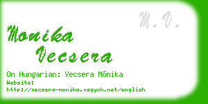 monika vecsera business card